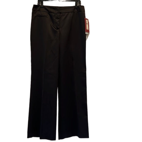 Black satin trousers. NWT. Size 12. Classic - Picture 1 of 6